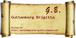 Guttenberg Brigitta névjegykártya