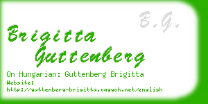 brigitta guttenberg business card